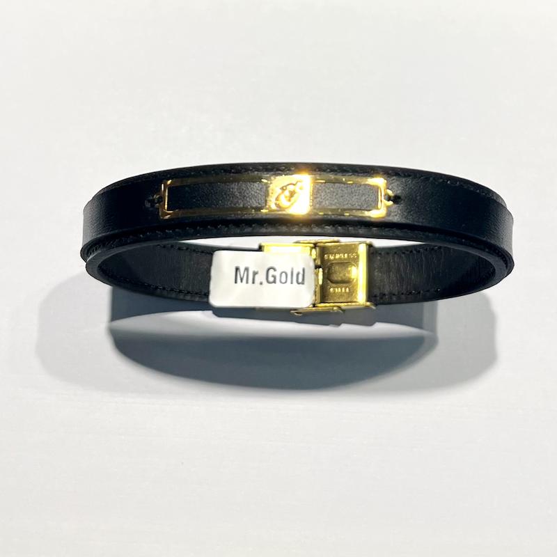 دستبند طلا ۱۸ عیار چرم گالری طلا دوران