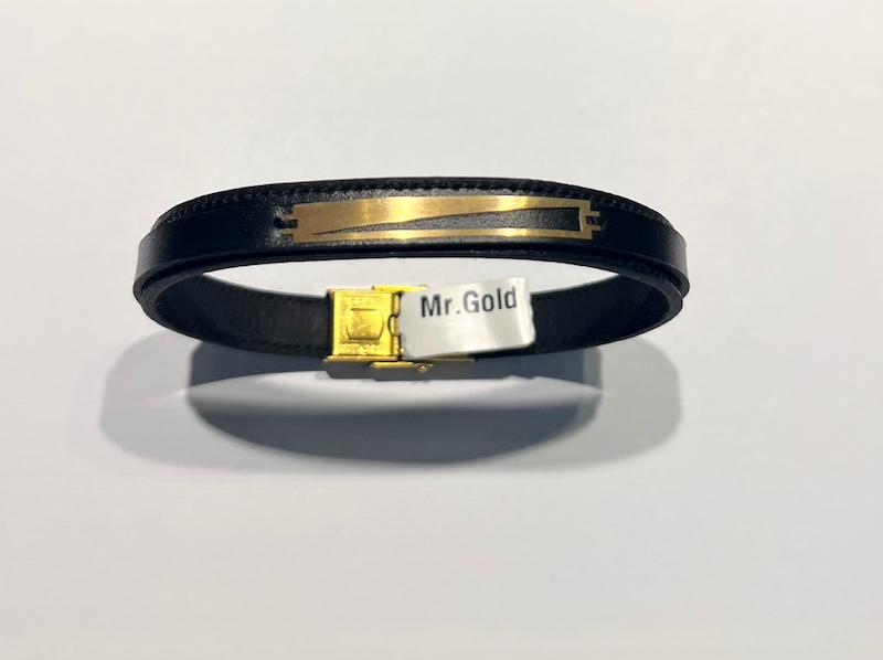 دستبند طلا ۱۸ عیار چرم گالری طلا دوران