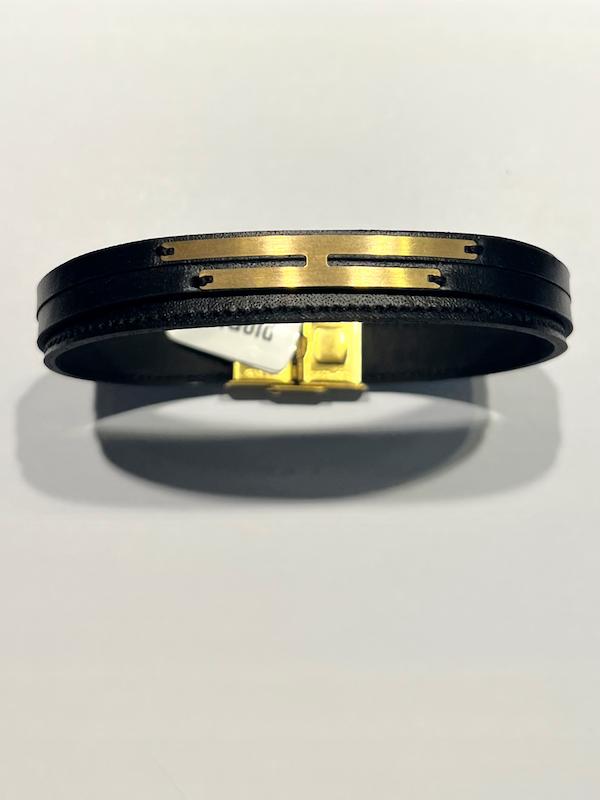 دستبند طلا ۱۸ عیار چرم گالری طلا دوران