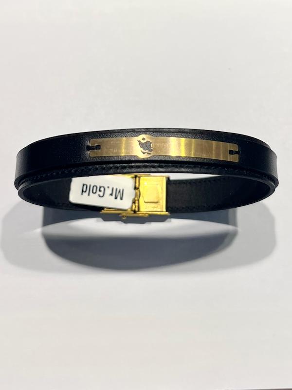 دستبند طلا ۱۸ عیار چرم گالری طلا دوران