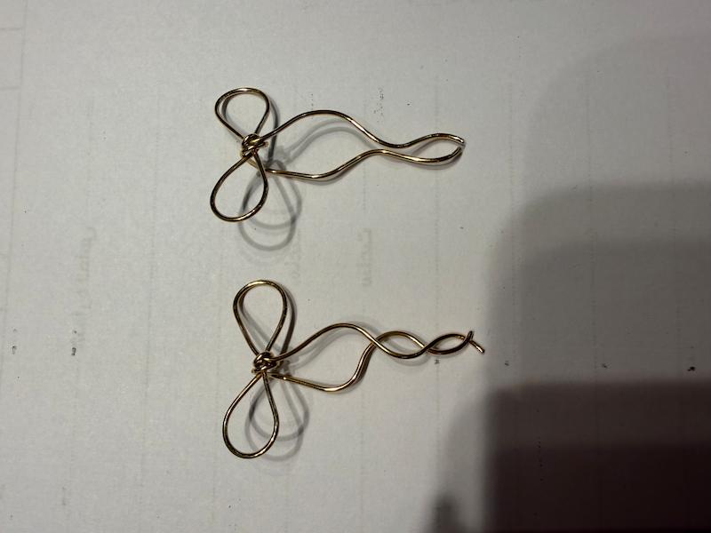 گوشواره طلا ۱۸ عیار پاپیون گالری طلا دوران