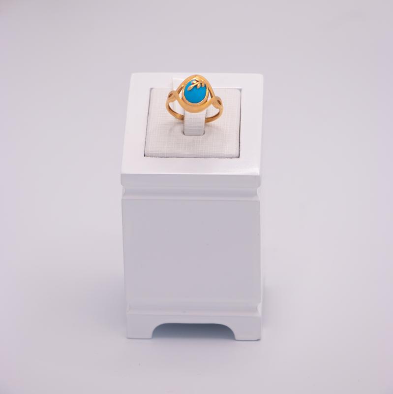 انگشتر طلا ۱۸ عیار فیروزه گالری جواهری بیابانی