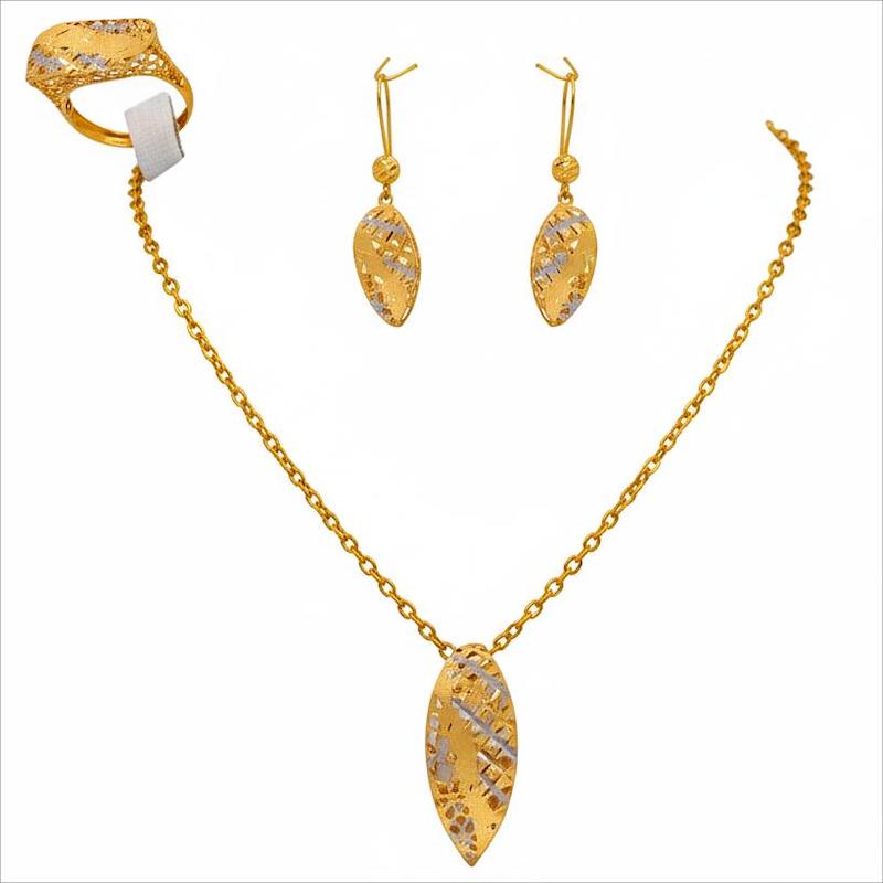 سرویس طلا ۱۸ عیار فیوژن گالری جواهری بیابانی