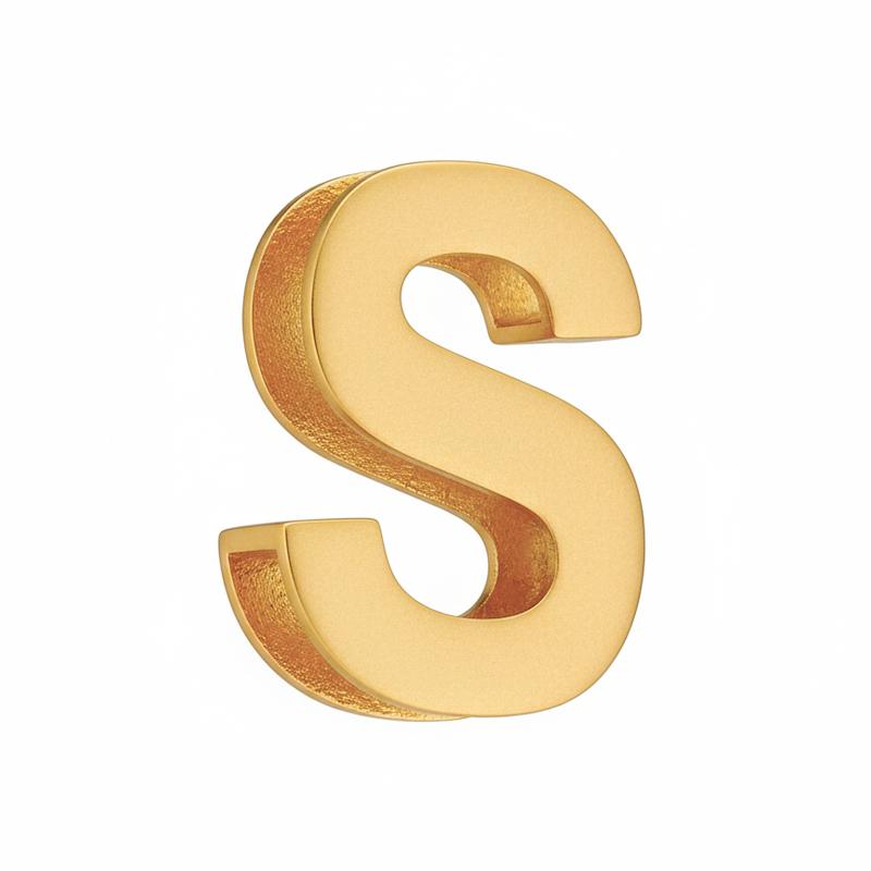 آویز زنانه طلا ۱۸ عیار حروف انگلیسی گالری طلای شریف