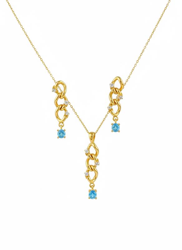 سرویس زنانه طلا ۱۸ عیار کارتیر نیمست گالری نقشار