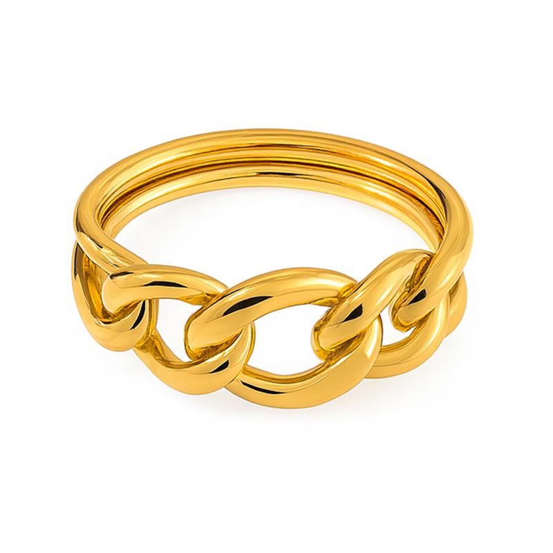 انگشتر طلا 18 عیار زنانه زربن مدل کارتیه پهن کد ZBR005919