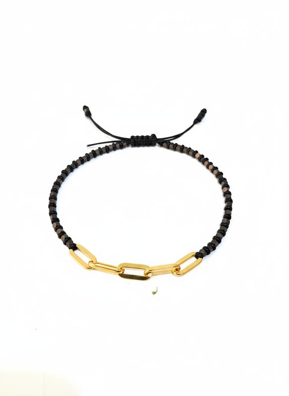 دستبند زنانه طلا ۱۸ عیار دستبند سنگی گالری نقشار