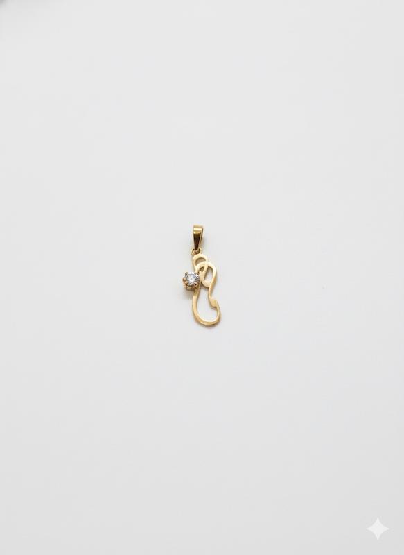 آویز زنانه طلا ۱۸ عیار پلاک مامان گالری طلا سرور گلد