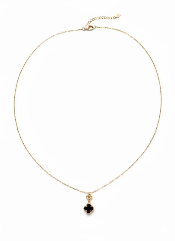 گردنبند زنانه طلا ۱۸ عیار گردنبند ونکلیف دو رو گالری طلا سرور گلد