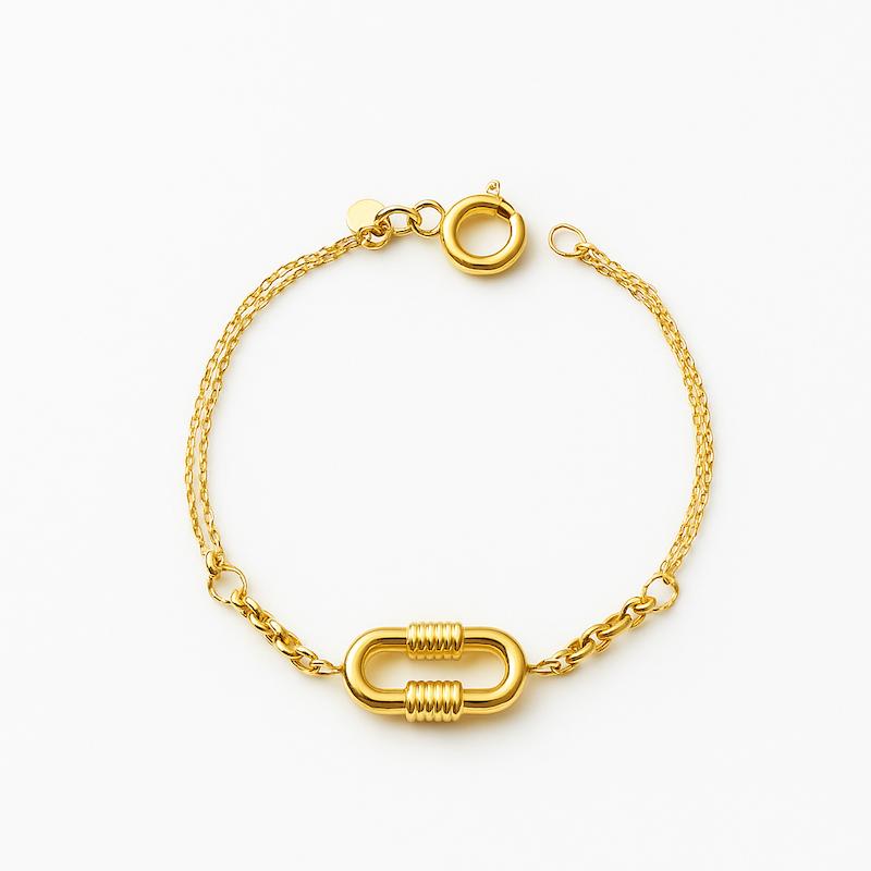 دستبند زنانه طلا ۱۸ عیار دستبند زنجیری گالری بابل طلا