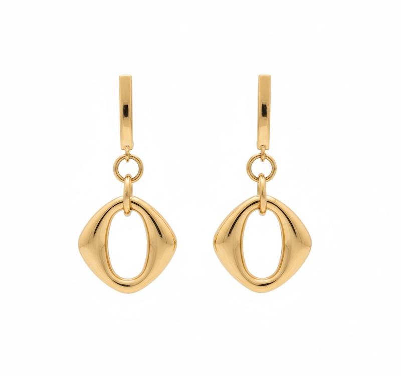 گوشواره زنانه طلا ۱۸ عیار گوشواره کلیپسی گالری بابل طلا