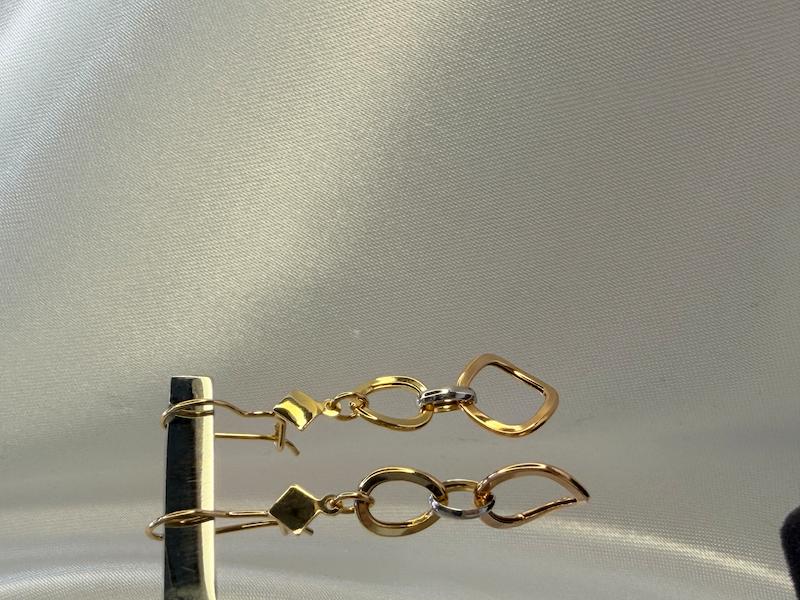 گوشواره زنانه طلا ۱۸ عیار گوشواره پانکی گالری کیامهر