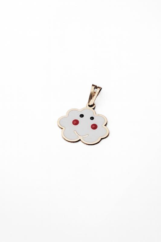 آویز بچگانه طلا ۱۸ عیار آویز طرح ابر گالری زربام