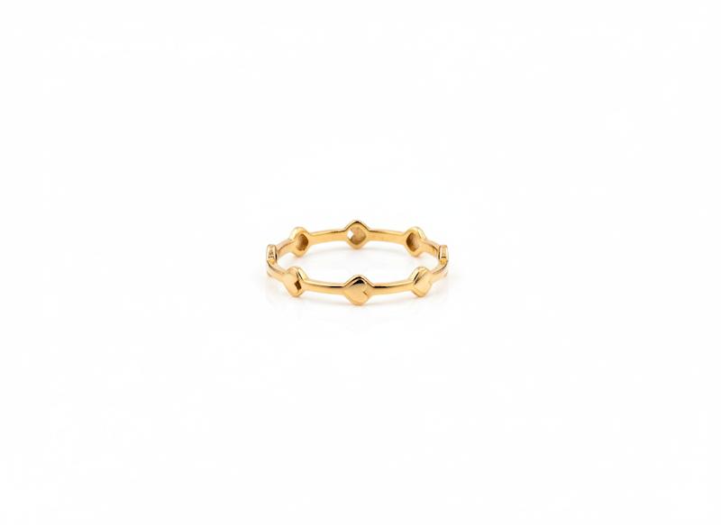 انگشتر زنانه طلا ۱۸ عیار مارکیز گالری نقشار