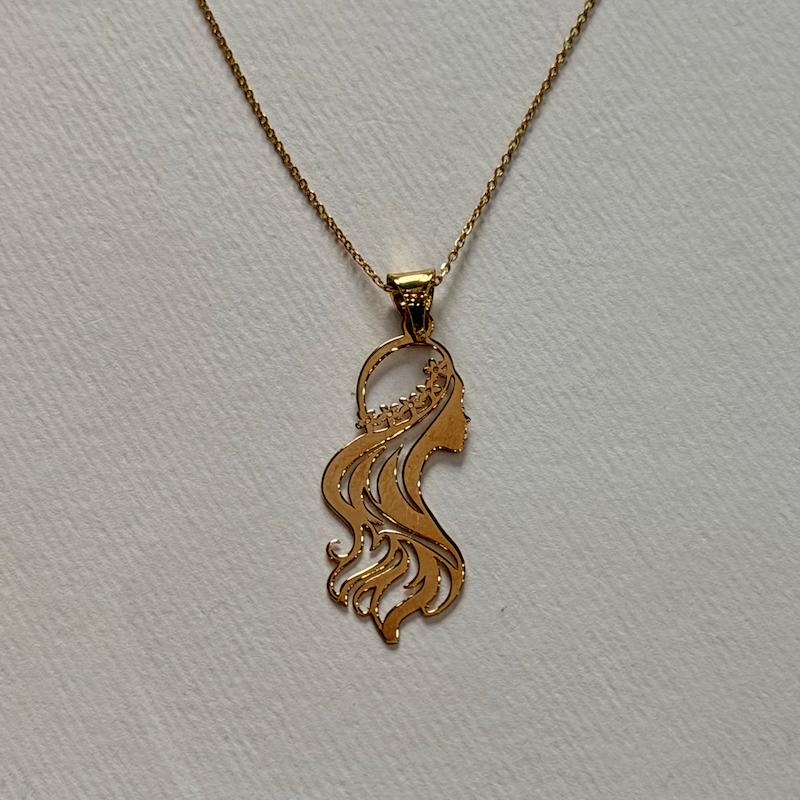 آویز زنانه طلا ۱۸ عیار بانو گالری سین سین