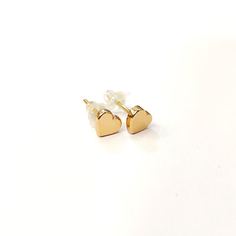 گوشواره زنانه طلا ۱۸ عیار گوشواره قلب گالری الیاگلد