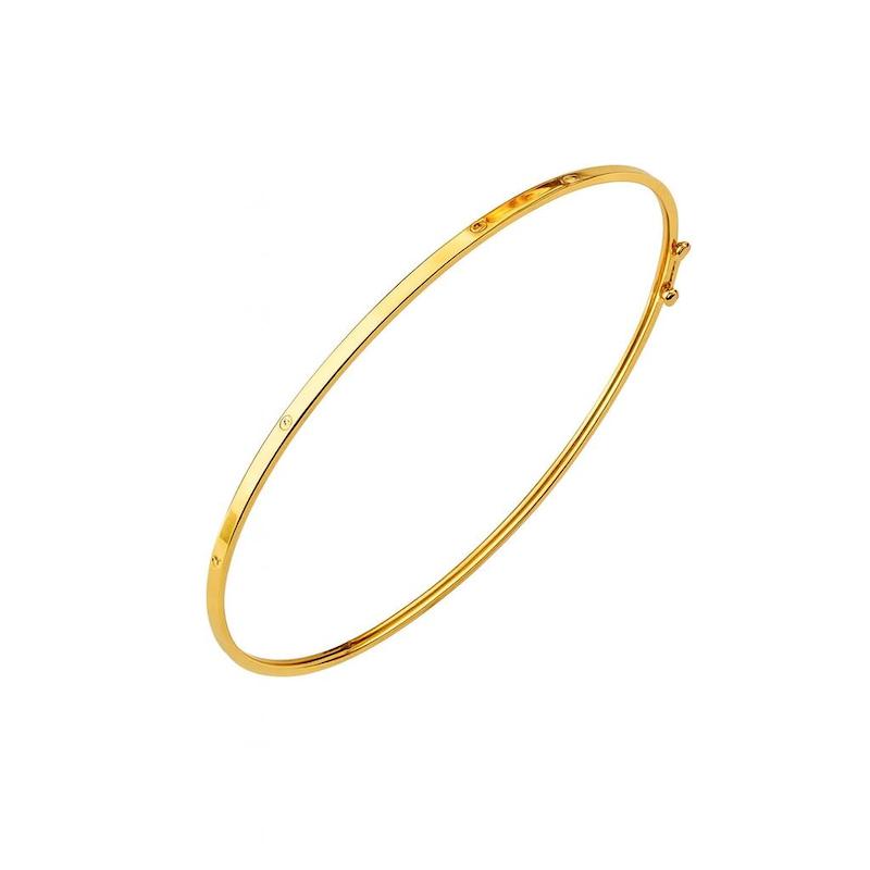 بنگل زنانه طلا ۱۸ عیار بنگل کارتیه سایز دو شاهکارتیم