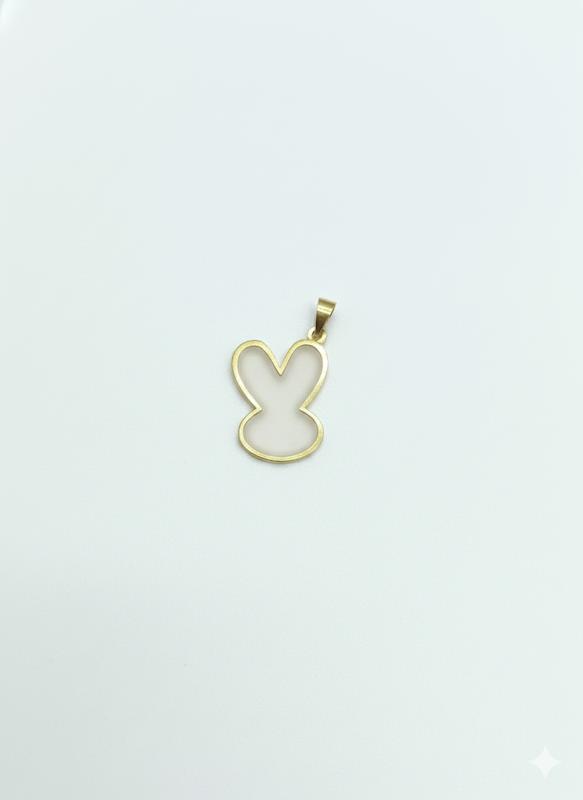 آویز طلا ۱۸ عیار مدال طرح خرگوش گالری طلای فر