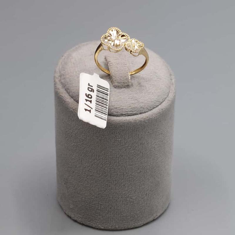 انگشتر زنانه طلا ۱۸ عیار ونكليف گالری طلا فروشی سیما