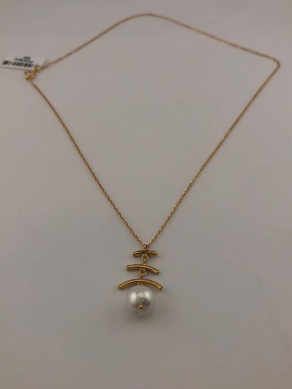 گردنبند زنانه طلا ۱۸ عیار گردنبند مروارید اف گالری