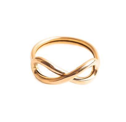 انگشتر زنانه طلا ۱۸ عیار انگشتر پروفیلی بینهایت گالری حسینی زاده