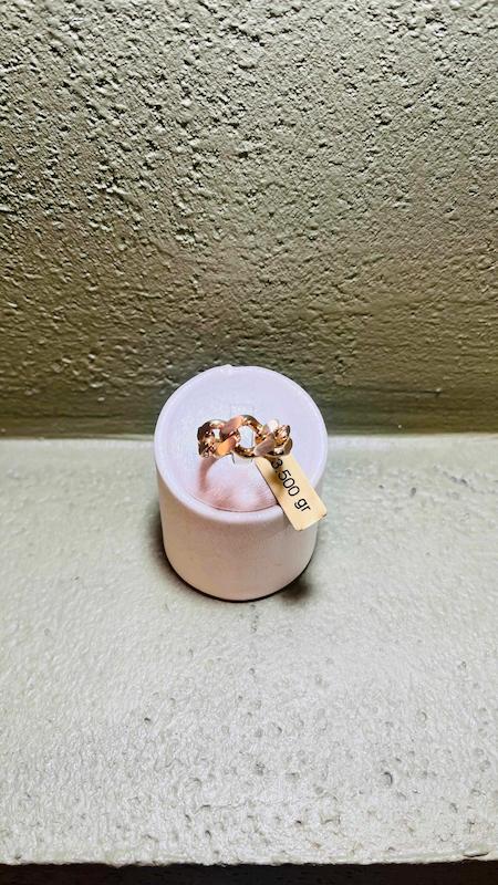 انگشتر زنانه طلا ۱۸ عیار کارتی گالری طلای عزیز