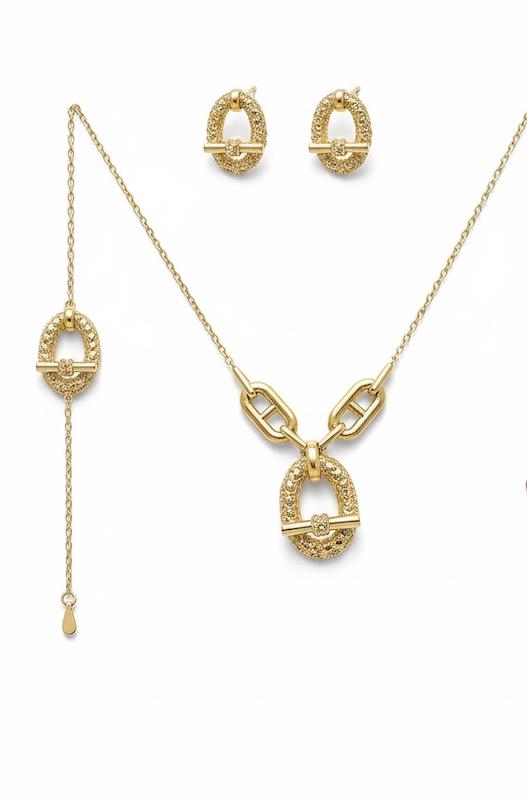 زنانه ست طلا ۱۸ عیار ek9.8سرویس اس گالری فرهاد فلاحی گلد