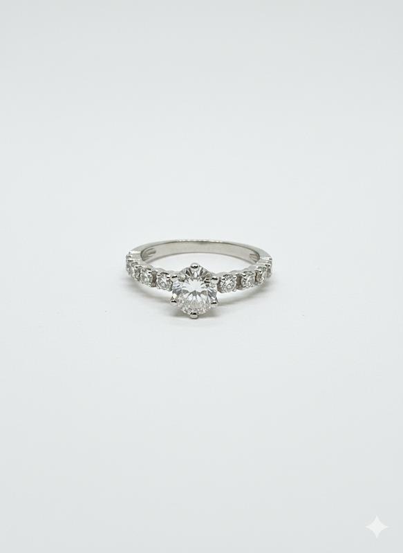 انگشتر زنانه طلا ۱۸ عیار ek9.8انگشتر فلاور گالری فرهاد فلاحی گلد