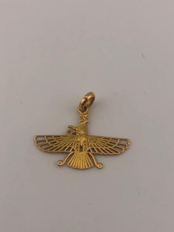 آویز زنانه طلا ۱۸ عیار آویز فروهر گالری دنیا