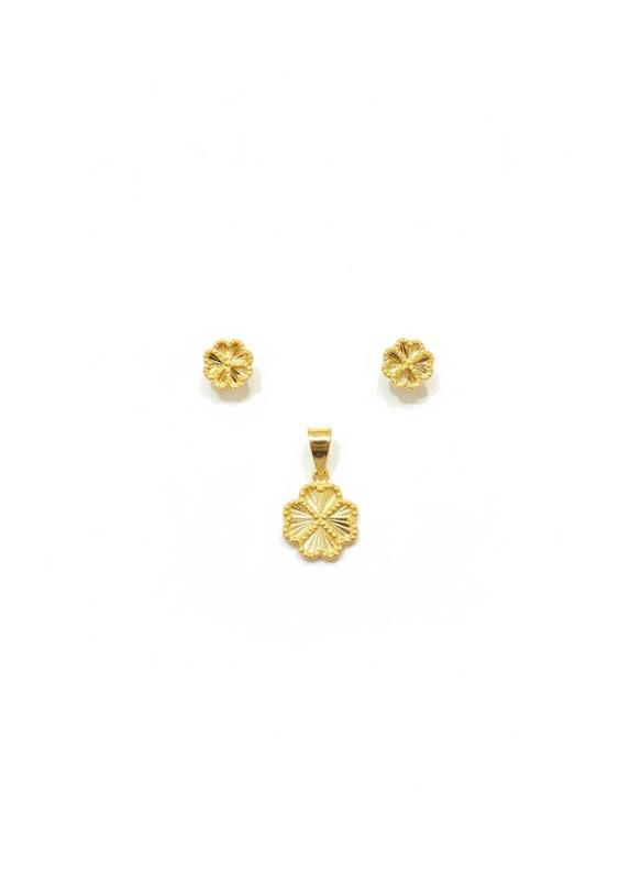 زنانه نیم ست طلا ۱۸ عیار ونکلیف گالری طلای شفیع