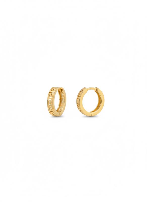 گوشواره زنانه طلا ۱۸ عیار ورساچه گالری طلای شفیع