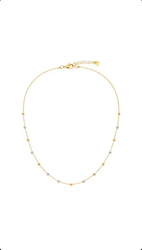 گردنبند زنانه طلا ۱۸ عیار گردنبند مینیمال گوی گالری ماه سـا