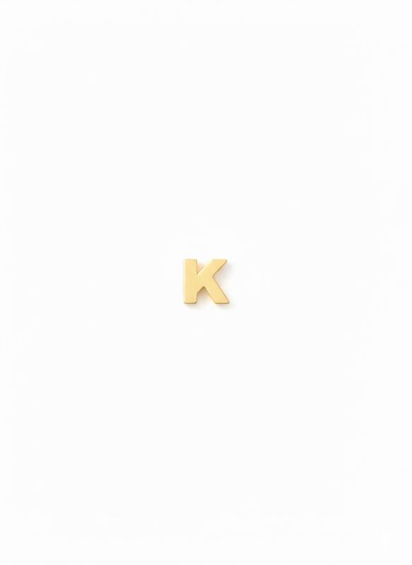 آویز زنانه طلا ۱۸ عیار حروف K تیما گالری