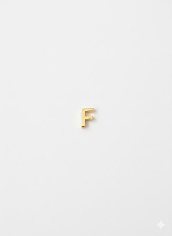 آویز زنانه طلا ۱۸ عیار حروف F تیما گالری