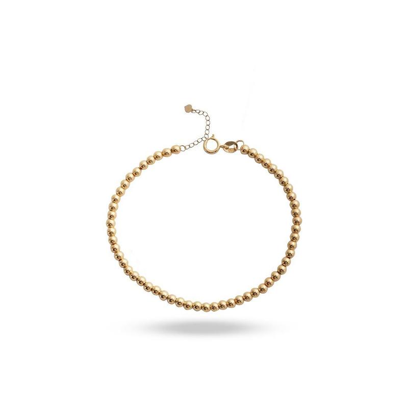 دستبند طلا ۱۸ عیار دستبند گوی طلا گالری بابل طلا