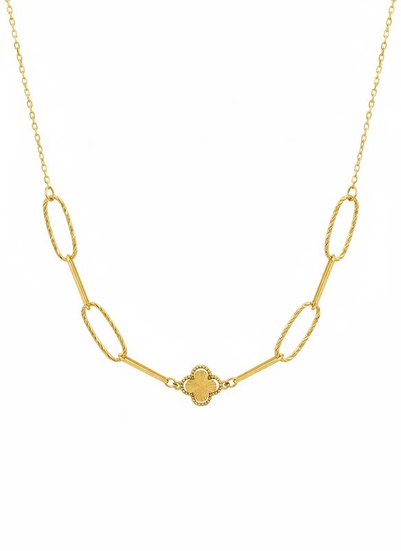 گردنبند زنانه طلا ۱۸ عیار گردنی ونکلیف تیما گلد گالری