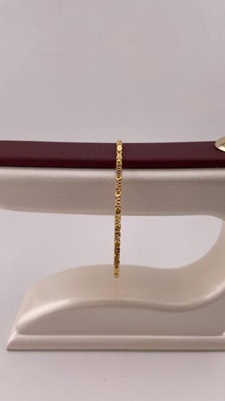 النگو زنانه طلا ۱۸ عیار النگو مفتولی تراش گالری شهر النگو