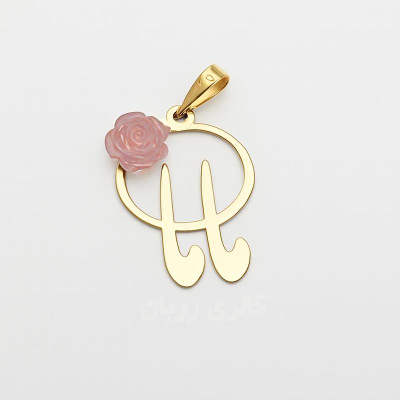 آویز زنانه طلا ۱۸ عیار مامان گل رز گالری زربام