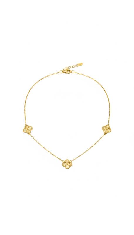 گردنبند زنانه طلا ۱۸ عیار گردنبند ونکلیف تراش گالری ماه سـا