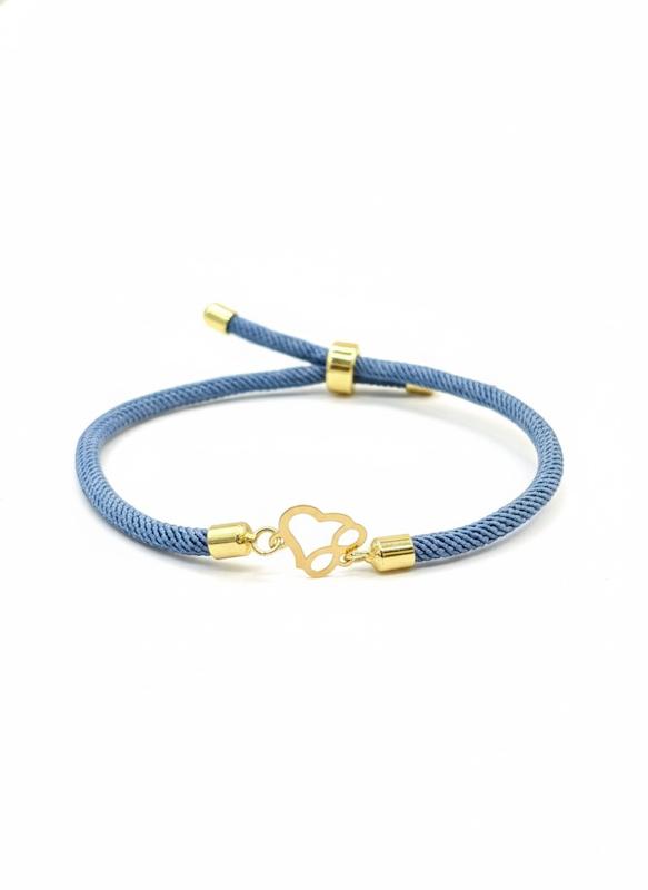 دستبند طلا ۱۸ عیار دستبندی مدل قلب بینهایت گالری پیرو