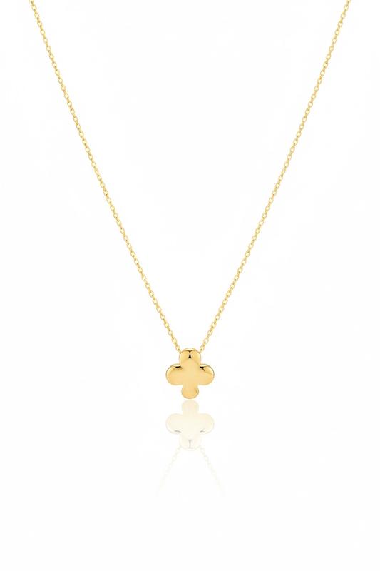 گردنبند زنانه طلا ۱۸ عیار گردنی نماد گشنیز متحرک ۸طلایی