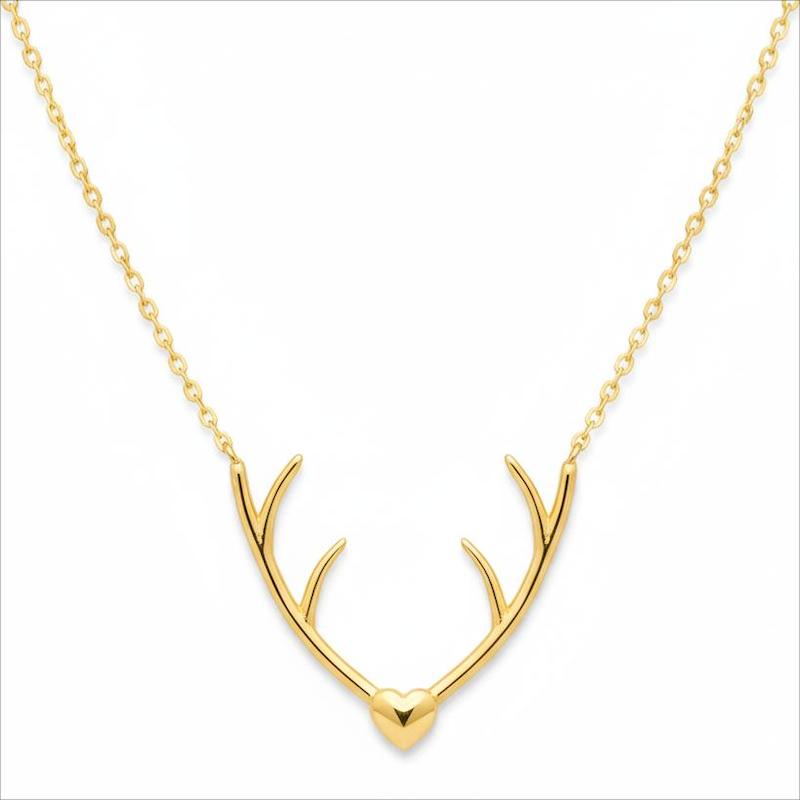 گردنبند طلا ۱۸ عیار شاخ گوزن گالری بابل طلا