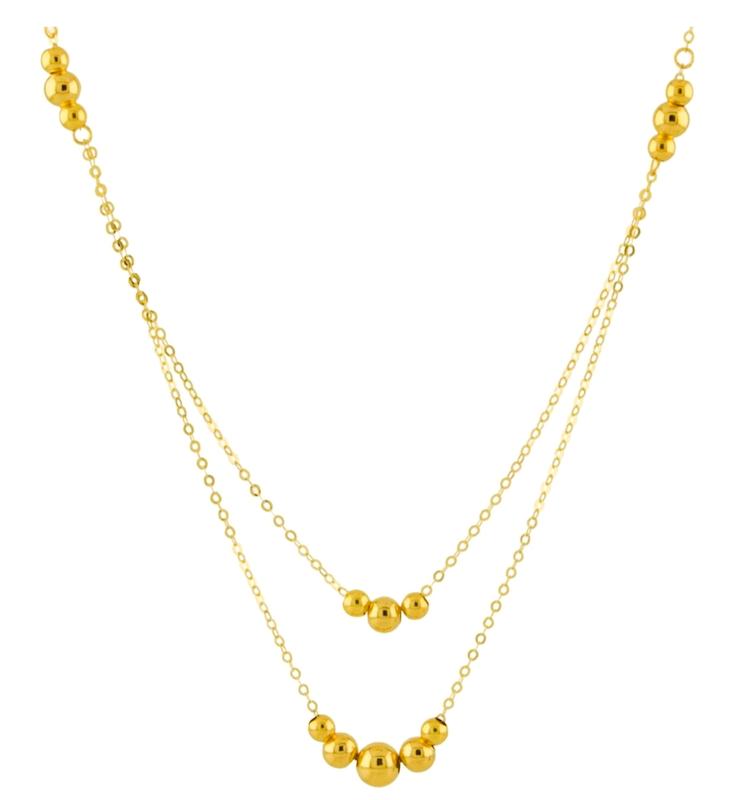 گردنبند طلا ۱۸ عیار گردنبند اماراتی گالری نیک گلد