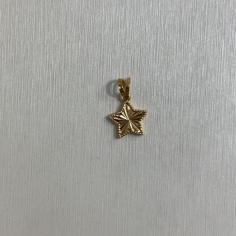 آویز طلا ۱۸ عیار پلاک ستاره گالری جواهری مهربان