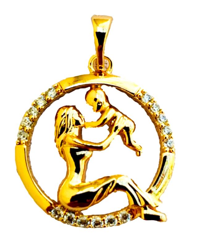 آویز زنانه طلا ۱۸ عیار مادر دوست داشتنی گالری نیک گلد