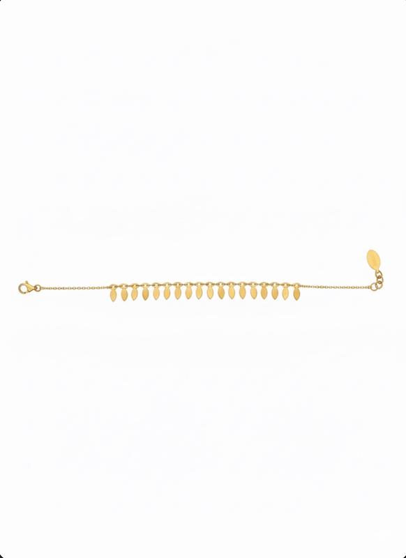 دستبند زنانه طلا ۱۸ عیار دستبند مینیمال گالری ماه سـا