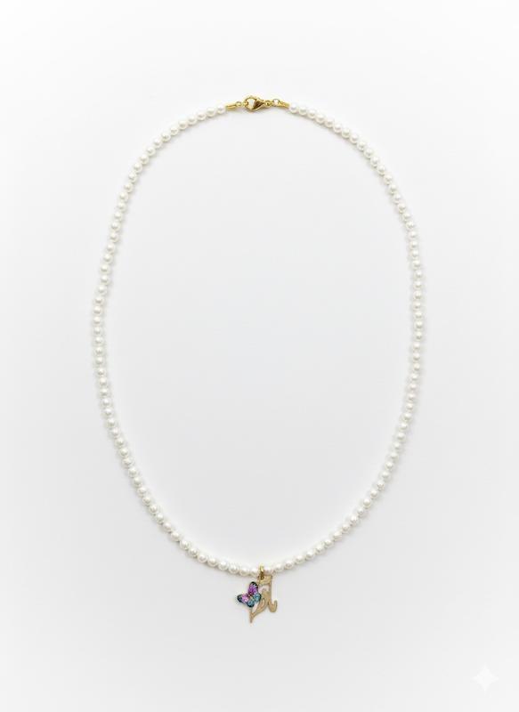 گردنبند زنانه طلا ۱۸ عیار مرواریدی مادر گالری طلا سرور گلد