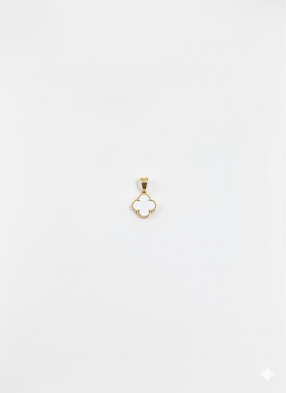 آویز زنانه طلا ۱۸ عیار ونکلیف صدفی گالری طلا سرور گلد