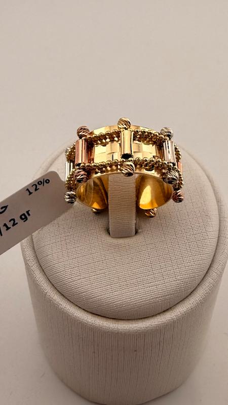 انگشتر زنانه طلا ۱۸ عیار انگشتر تراش گالری چیدا