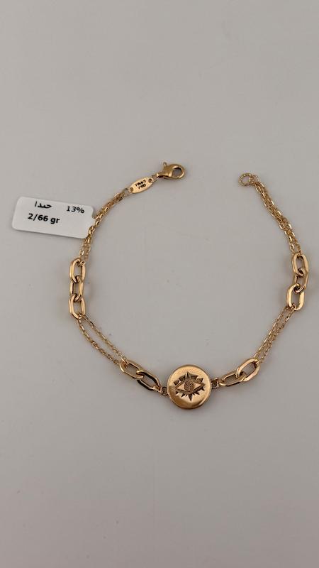 دستبند زنانه طلا ۱۸ عیار دستبند چشم گالری چیدا